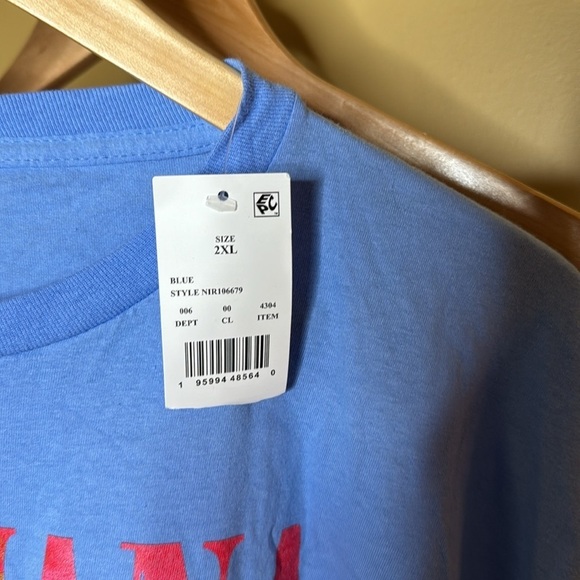 NWT Nirvana Women's Short-Sleeve Neon Smile Boyfriend Graphic Tee Size 2XL - Picture 3 of 4